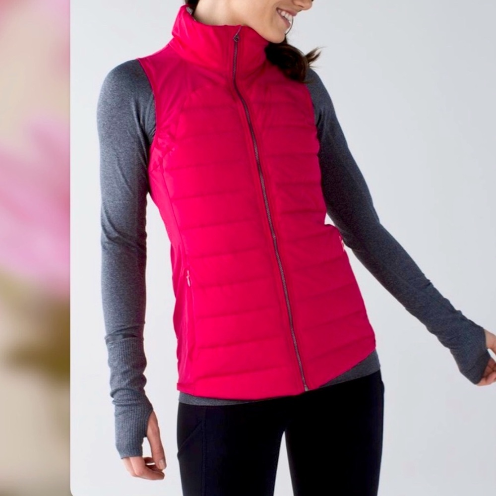 Lululemon hot pink puffer vest